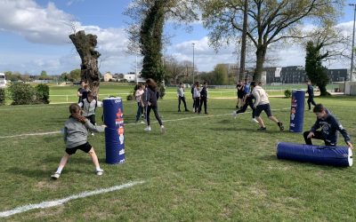 Animation rugby au stade Jo Courtel